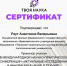 Сертификат - Лысьвенский филиал ПНИПУ